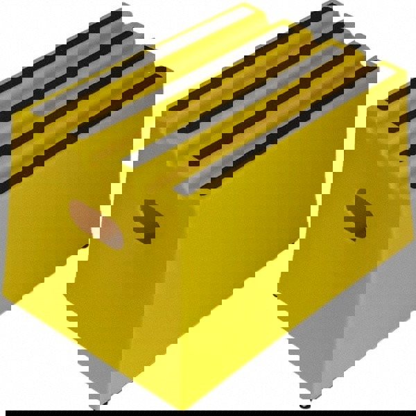 Step Stand Stool: 1 Step, Plastic, Yellow